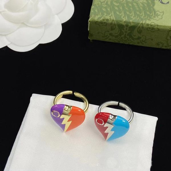 couple love heart shaped two-tone enamel g g wedding rings copper material with adjustable opening ring women fashion jewelry gifts with box, Slivery;golden
couple love heart shaped two-tone enamel g g wedding rings copper material with adjustable opening ring women fashion jewelry gifts with box, Slivery;golden