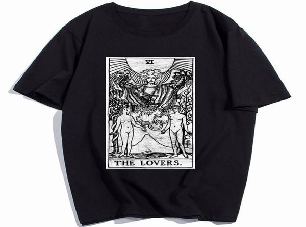 the lovers tarot card major arcana fortune telling occult mens t shirt crazy t shirt cotton printing9461646, White;black
the lovers tarot card major arcana fortune telling occult mens t shirt crazy t shirt cotton printing9461646, White;black