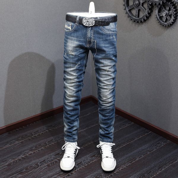 mens jeans italian style fashion men retro blue elastic slim fit ripped vintage designer denim pants hombre 230808
mens jeans italian style fashion men retro blue elastic slim fit ripped vintage designer denim pants hombre 230808
