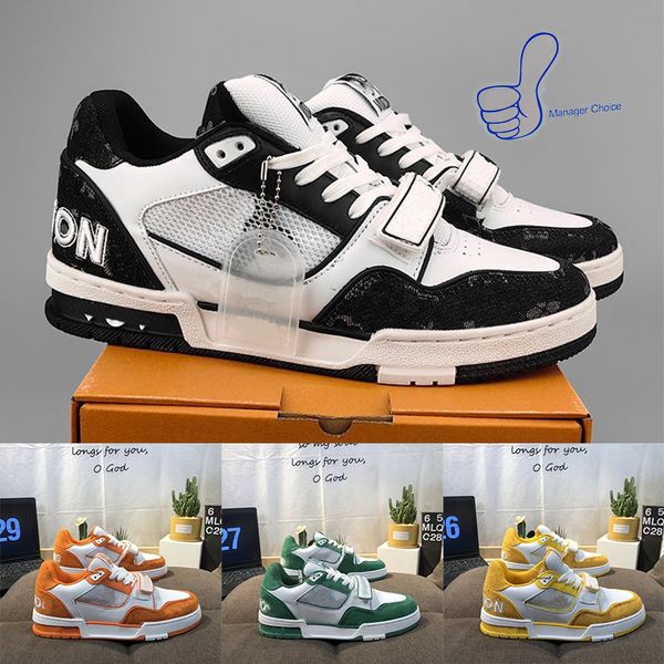designer flat sneaker virgil trainer casual shoes denim canvas leather abloh white green red blue letter overlays fashion platform mens wome, Black
designer flat sneaker virgil trainer casual shoes denim canvas leather abloh white green red blue letter overlays fashion platform mens wome, Black