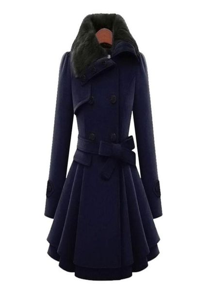 women039s wool blends woolen coat double breasted lapel long female thicken autumn winter slim belt pleated trench coats lady6916684, Black
women039s wool blends woolen coat double breasted lapel long female thicken autumn winter slim belt pleated trench coats lady6916684, Black