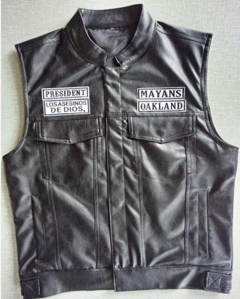 fashionmayans mc motorcycle punk locomotive pu leather black vest men fashion clothing black coat8882732, Black;white
fashionmayans mc motorcycle punk locomotive pu leather black vest men fashion clothing black coat8882732, Black;white