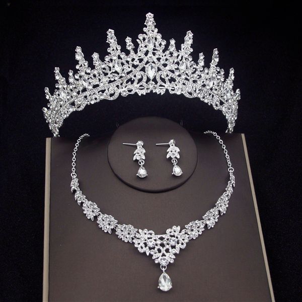 wedding jewelry sets luxury crystal bridal jewelry sets women fashion tiaras earrings choker necklace wedding dress bride crown jewelry set, Slivery;golden
wedding jewelry sets luxury crystal bridal jewelry sets women fashion tiaras earrings choker necklace wedding dress bride crown jewelry set, Slivery;golden