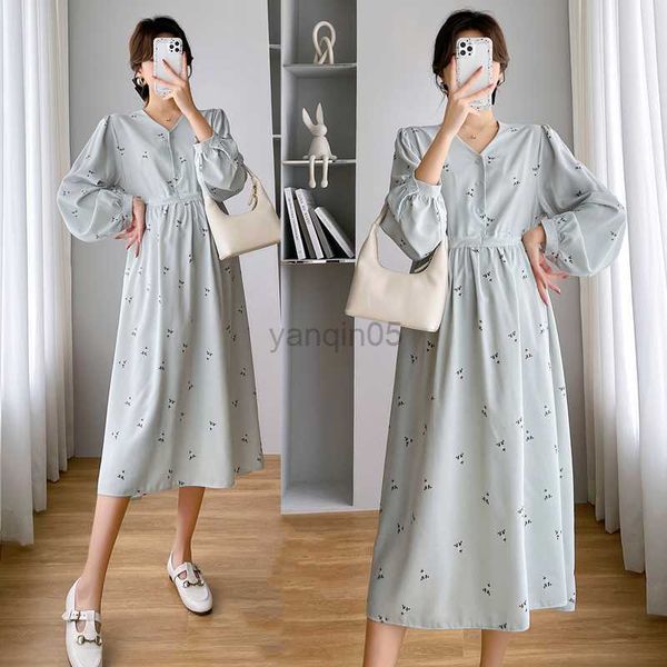 maternity dresses 1399# 2023 spring korean fashion printed maternity dress elegant long sleeve loose clothes for pregnant women a line pregn, White
maternity dresses 1399# 2023 spring korean fashion printed maternity dress elegant long sleeve loose clothes for pregnant women a line pregn, White