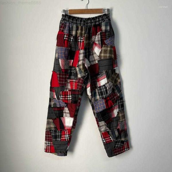 men's pants autumn checkered patchwork elastic waist fashion streetwear handsome sports leisure simple trousers 21z1092, Black
men's pants autumn checkered patchwork elastic waist fashion streetwear handsome sports leisure simple trousers 21z1092, Black