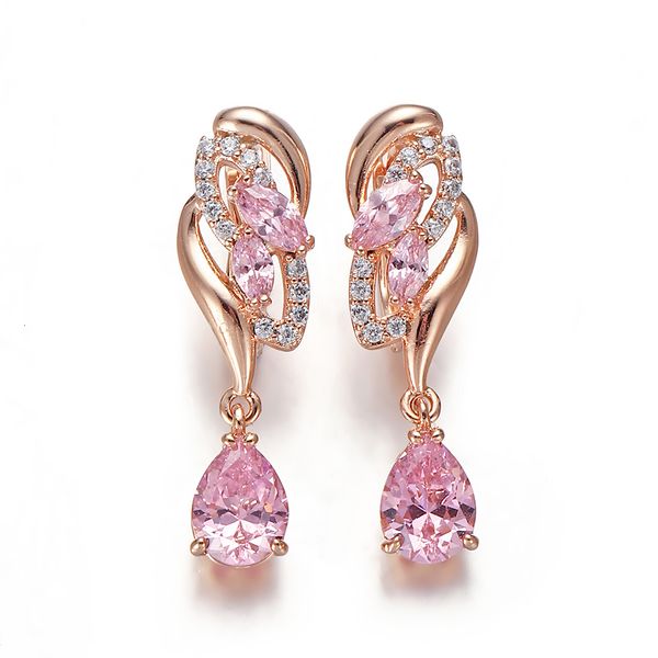 dangle chandelier hanreshe drop earrings quality cubic zirconia rose gold color pink crystal earring fashion jewelry party accessories woman, Silver
dangle chandelier hanreshe drop earrings quality cubic zirconia rose gold color pink crystal earring fashion jewelry party accessories woman, Silver