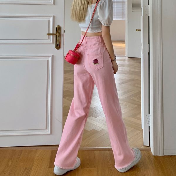 women's jeans women pink jeans printing high waist american wide leg pants fashion y2k style baggy vintage female autumn straight trous, Blue
women's jeans women pink jeans printing high waist american wide leg pants fashion y2k style baggy vintage female autumn straight trous, Blue