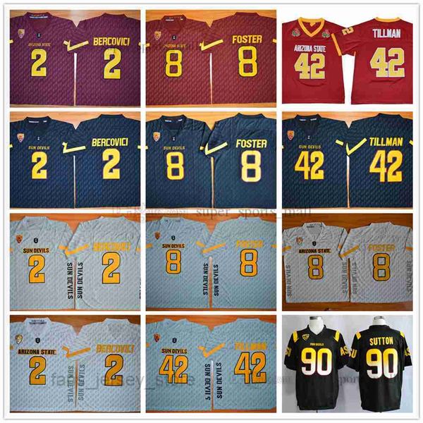 ncaa college football jersey 2 mike bercovici 8 d.j. foster 42 pat tillman 90 will sutton stitched mens jerseys, Black
ncaa college football jersey 2 mike bercovici 8 d.j. foster 42 pat tillman 90 will sutton stitched mens jerseys, Black