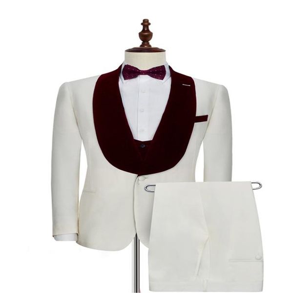 red velvet shawl lapel ivory 3 piece suit groom tuxedos man wedding suit men business prom excellent blazerjacketpantstievest4592908, Black;gray
red velvet shawl lapel ivory 3 piece suit groom tuxedos man wedding suit men business prom excellent blazerjacketpantstievest4592908, Black;gray