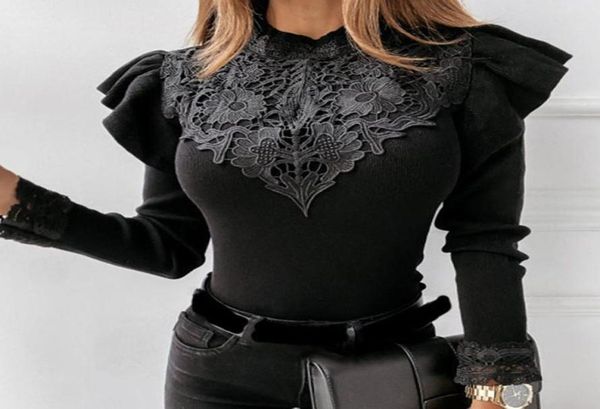 women039s tshirt ruffles solid women long sleeve lace woman tshirts oneck knitted black bodycon fashion skinny autumn w3962264, White
women039s tshirt ruffles solid women long sleeve lace woman tshirts oneck knitted black bodycon fashion skinny autumn w3962264, White