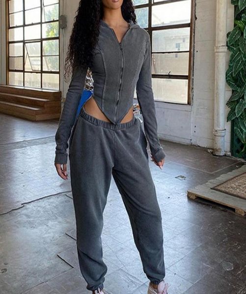 casual workout sporty two piece set for women autumn long sleeve hooded lounge wear zipper corset and pants outfits x09233340997, Gray
casual workout sporty two piece set for women autumn long sleeve hooded lounge wear zipper corset and pants outfits x09233340997, Gray