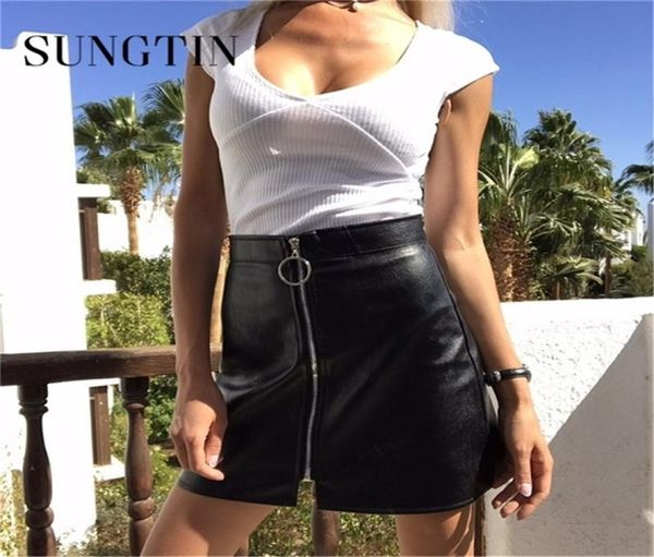 sungtin high waist faux leather skirt women mini short bodycon pencil skirts spring front zipper pu aline skirt lj2008198031277, Black
sungtin high waist faux leather skirt women mini short bodycon pencil skirts spring front zipper pu aline skirt lj2008198031277, Black