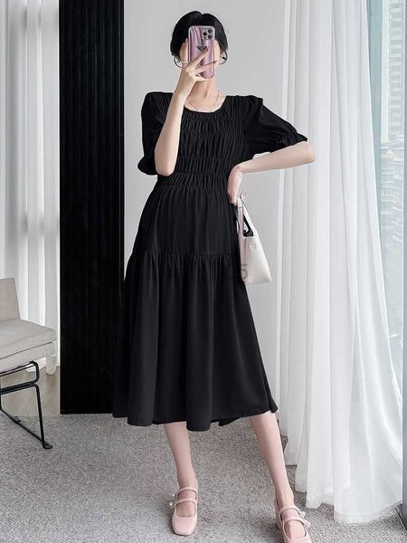 maternity dresses korean style long loose summer pregnant women dress elastic high waist maternity black pleated dress formal chiffon party, White
maternity dresses korean style long loose summer pregnant women dress elastic high waist maternity black pleated dress formal chiffon party, White