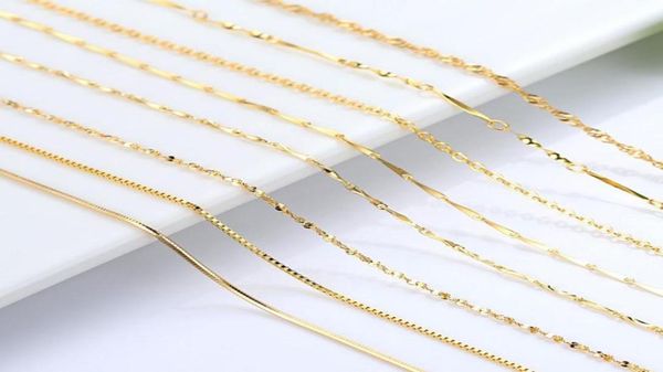 genuine 14k gold color necklace for women water wave chain bone/starry/ 18 inches pendant fine jewelry chains3629423, Silver
genuine 14k gold color necklace for women water wave chain bone/starry/ 18 inches pendant fine jewelry chains3629423, Silver