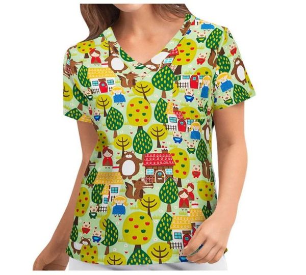 women039s blouses shirts women fashion animal print short sleeve neck working uniform blouse shirt lab scrubs work cloth2922648, White
women039s blouses shirts women fashion animal print short sleeve neck working uniform blouse shirt lab scrubs work cloth2922648, White