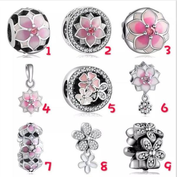 the 50pcslot lot authentic 925 sterling silver pink flowers series s charms beads fits european pandora charm brac9114167, Black
the 50pcslot lot authentic 925 sterling silver pink flowers series s charms beads fits european pandora charm brac9114167, Black