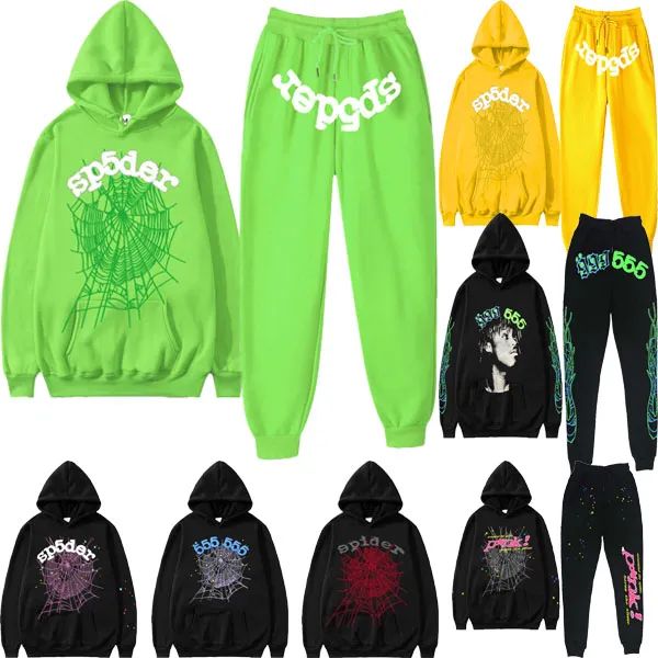 designer men's women's tracksuits young thug sp5der 555555 cobwebs couple printing hoodie sweatshirt set, Gray
designer men's women's tracksuits young thug sp5der 555555 cobwebs couple printing hoodie sweatshirt set, Gray