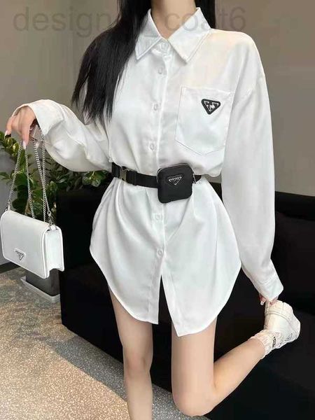 women's blouses & shirts designer p family spring/summer 2023 detachable bag belt shirt jacket slim fit loose versatile acetic acid dce, White
women's blouses & shirts designer p family spring/summer 2023 detachable bag belt shirt jacket slim fit loose versatile acetic acid dce, White