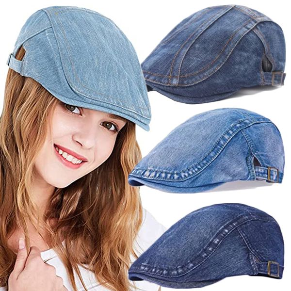 berets denim beret hats adjustable men women jeans sboy flat gatsby cabbie driving cap spring summer forward peaked caps 230808, Blue;gray
berets denim beret hats adjustable men women jeans sboy flat gatsby cabbie driving cap spring summer forward peaked caps 230808, Blue;gray