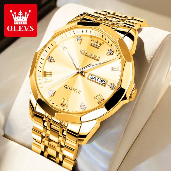 wristwatches olevs men's watches gold original quartz wristwatch waterproof luminous watch for male rhombus mirror date week luxury dre, Slivery;brown
wristwatches olevs men's watches gold original quartz wristwatch waterproof luminous watch for male rhombus mirror date week luxury dre, Slivery;brown