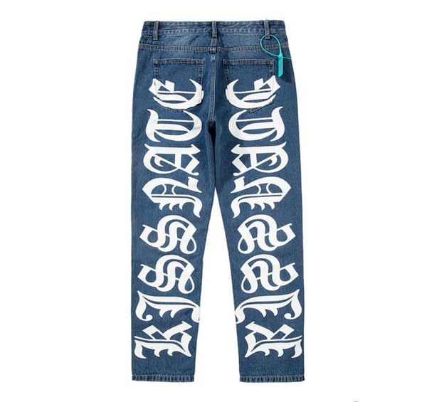 back letter print washed blue mens jeans pants ripped streetwear straight casual oversized baggy denim trousers4788295
back letter print washed blue mens jeans pants ripped streetwear straight casual oversized baggy denim trousers4788295