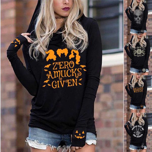 no brand name element long sleeve sweater hooded english font printed t-shirt women's wear, Black
no brand name element long sleeve sweater hooded english font printed t-shirt women's wear, Black