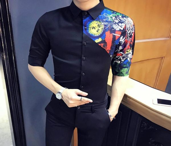 brand new digital print men shirt half sleeve summer fashion patchwork design floral shirts for men slim fit streetwear tuxedo9412801, White;black
brand new digital print men shirt half sleeve summer fashion patchwork design floral shirts for men slim fit streetwear tuxedo9412801, White;black