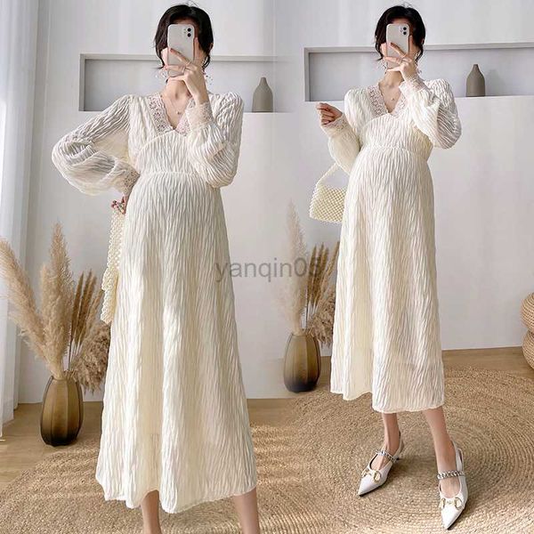 maternity dresses lace pregnant dress maternity clothes autumn pregnancy long dresses loose fit v neck casual maternity clothings hkd230808, White
maternity dresses lace pregnant dress maternity clothes autumn pregnancy long dresses loose fit v neck casual maternity clothings hkd230808, White