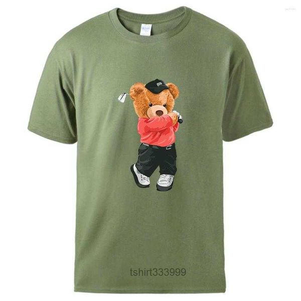 men's t shirts uncle teddy bear plays golf printed tee shirt men comfortable cotton t-shirts soft breathable streetwear casual harajuku, White;black
men's t shirts uncle teddy bear plays golf printed tee shirt men comfortable cotton t-shirts soft breathable streetwear casual harajuku, White;black