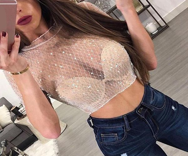 februaryfrost transparent sequins crop women short sleeve flower mesh sheer camisole crop female shirt blouse tee 10884462042, White
februaryfrost transparent sequins crop women short sleeve flower mesh sheer camisole crop female shirt blouse tee 10884462042, White