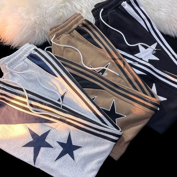 women s pants s star embroidery streetwear women vintage patchwork hip hop sweatpants loose casual trousers 230808, Black;white
women s pants s star embroidery streetwear women vintage patchwork hip hop sweatpants loose casual trousers 230808, Black;white