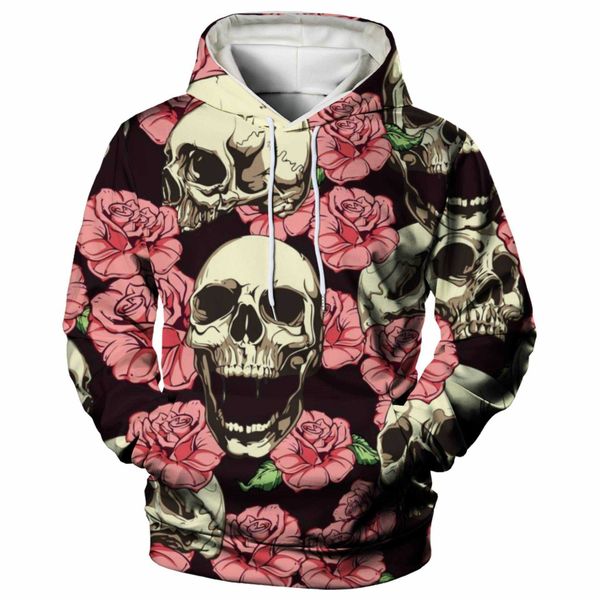 no brand name new hooded sweater skull rose pullover sweater 3d digital printing sweater colored full print, Black
no brand name new hooded sweater skull rose pullover sweater 3d digital printing sweater colored full print, Black