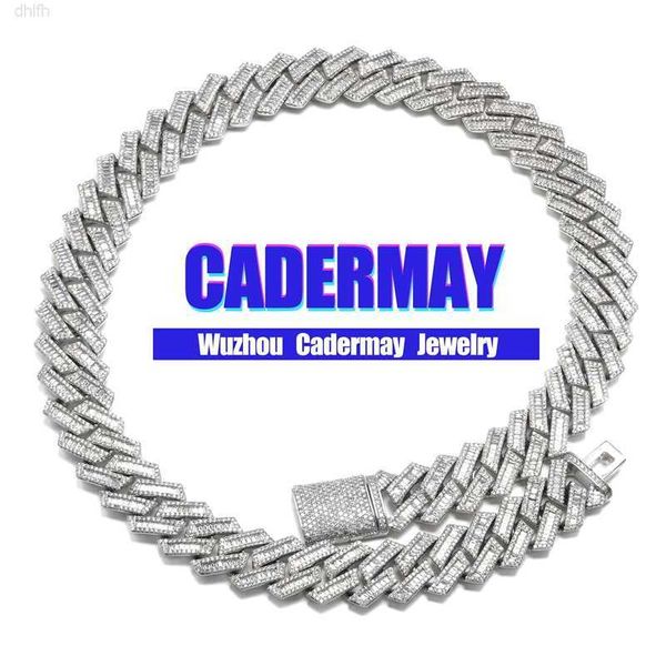 cadermay fashion jewelry 925 silver hip hop iced out baguette vvs moissanite miami cuban chain 18mm cuban link chain
cadermay fashion jewelry 925 silver hip hop iced out baguette vvs moissanite miami cuban chain 18mm cuban link chain