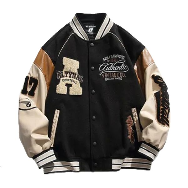 mens jackets korean version of trendy street jacket loose flocked embroidered oversize baseball spring autumn couple wear 230808, Black;brown
mens jackets korean version of trendy street jacket loose flocked embroidered oversize baseball spring autumn couple wear 230808, Black;brown
