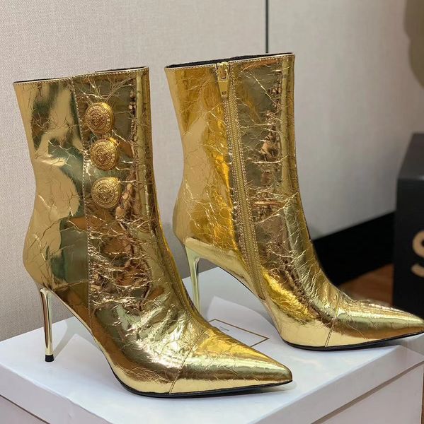 elephant figure cowhide stiletto ankle boots gilded buckle pointed toes booties women's party evening shoes luxury designers high heels, Black
elephant figure cowhide stiletto ankle boots gilded buckle pointed toes booties women's party evening shoes luxury designers high heels, Black