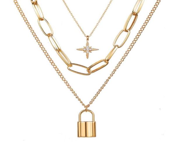 necklace 2021 multilayer necklaces retro eight star lock pendant thick chain female jewlery for women whole collares8476832, Silver
necklace 2021 multilayer necklaces retro eight star lock pendant thick chain female jewlery for women whole collares8476832, Silver