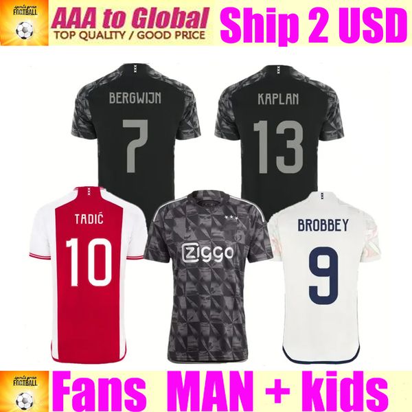 tadic 23 24 soccer jerseys brobbey berghuis klaassen cruyff 2023 2024 ajaxs home third away men kids kit uniforms fans version football shir, Black;yellow
tadic 23 24 soccer jerseys brobbey berghuis klaassen cruyff 2023 2024 ajaxs home third away men kids kit uniforms fans version football shir, Black;yellow