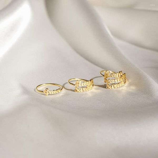 cluster rings sherma customize 1-3 first name ring personalized last stainless steel adjustable female couple family jewelry, Golden;silver
cluster rings sherma customize 1-3 first name ring personalized last stainless steel adjustable female couple family jewelry, Golden;silver
