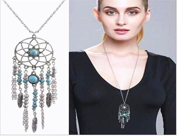 vintage dream catcher necklace tassel feather turquoise bohemian style long sweater chain charm jewelry xmas gifts 12pcs21028408557, Silver
vintage dream catcher necklace tassel feather turquoise bohemian style long sweater chain charm jewelry xmas gifts 12pcs21028408557, Silver