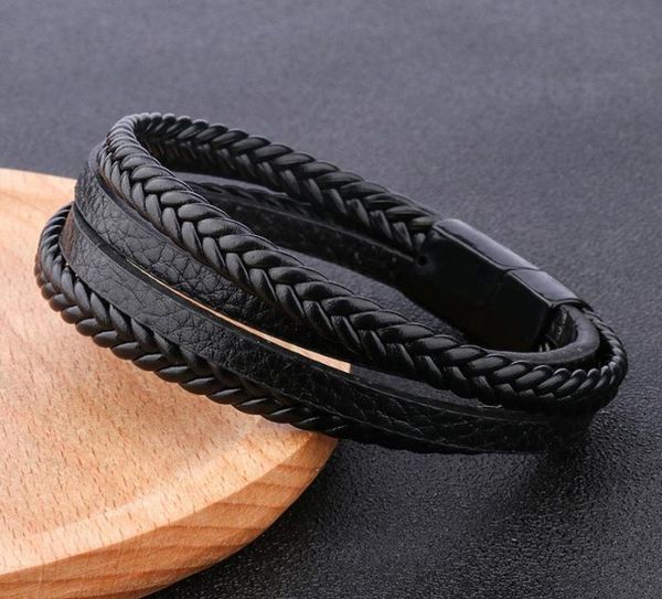 trendy genuine leather charm bracelets men stainless steel multilayer braided rope bracelets for male female jewelry7171738, Golden;silver
trendy genuine leather charm bracelets men stainless steel multilayer braided rope bracelets for male female jewelry7171738, Golden;silver