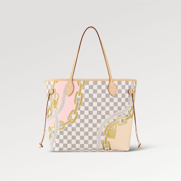 explosion women's shoulder bag mm n40471 five-color nautical print ropes chains damier azur coated canvas hook closure zipped pouch tex
explosion women's shoulder bag mm n40471 five-color nautical print ropes chains damier azur coated canvas hook closure zipped pouch tex