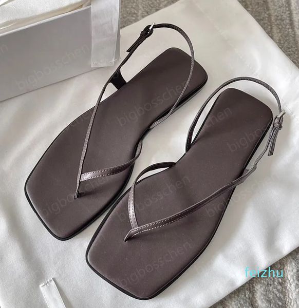 designer the row sandals french lady leather toe clip square kitten heel luxury casual comfortable outdoor party slippers svn4, Black
designer the row sandals french lady leather toe clip square kitten heel luxury casual comfortable outdoor party slippers svn4, Black