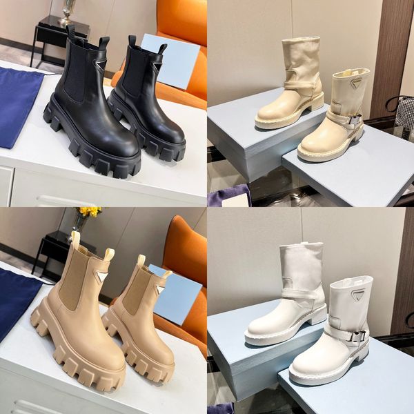 nylon boot designer shoes monolith boots platform shoe women lace-up ankle booties with bag leather metal triangle embellished rubber traine, Black
nylon boot designer shoes monolith boots platform shoe women lace-up ankle booties with bag leather metal triangle embellished rubber traine, Black