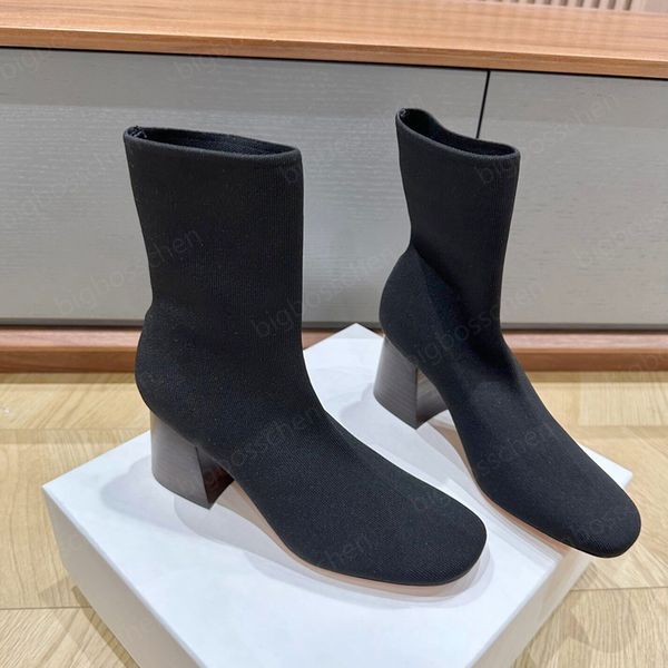 sock boots chunky heel ankle booties shoesknitted fabric letter mid-calf pull on elastic round toe fashion luxury designer boot mugler 80mm, Black
sock boots chunky heel ankle booties shoesknitted fabric letter mid-calf pull on elastic round toe fashion luxury designer boot mugler 80mm, Black