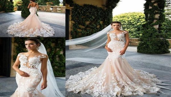 milla nova blush wedding dresses mermaid cap sleeve sheer neck lace appliques illusion bodicese bridal gowns open back vestios de 2294712, White
milla nova blush wedding dresses mermaid cap sleeve sheer neck lace appliques illusion bodicese bridal gowns open back vestios de 2294712, White
