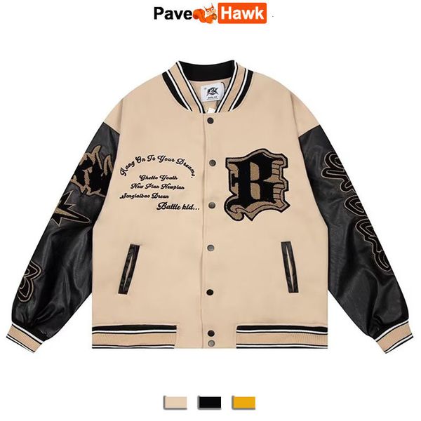men's jackets embroidery bomber jacket men women flocking hip hop loose casual patchwork coat high street varsity baseball outwear 2308, Black;brown
men's jackets embroidery bomber jacket men women flocking hip hop loose casual patchwork coat high street varsity baseball outwear 2308, Black;brown