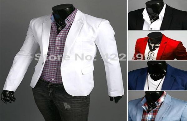 men039s formal jacket fashion suit casual slim fit one button blazer coat jacket7712817, White;black
men039s formal jacket fashion suit casual slim fit one button blazer coat jacket7712817, White;black