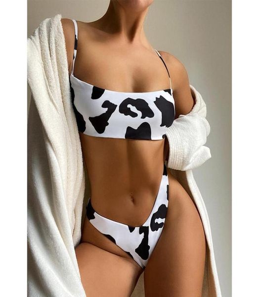 jyojyo cow print bikinis 2021 mujer bandeau swimsuit women high cut swimwear female bathing suit bathers swim summer women01692965, White;black
jyojyo cow print bikinis 2021 mujer bandeau swimsuit women high cut swimwear female bathing suit bathers swim summer women01692965, White;black
