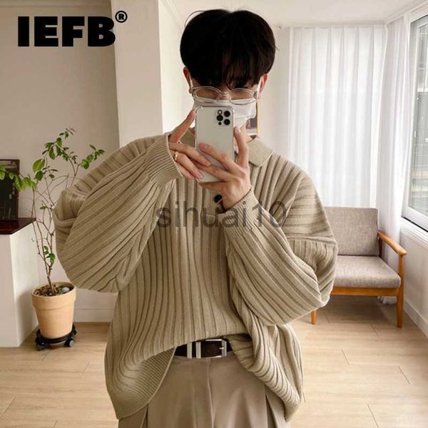men's sweaters iefb men's sweater 2023 autumn winter korean loose fashion solid solor stripe men's turn-down collar knitting, White;black
men's sweaters iefb men's sweater 2023 autumn winter korean loose fashion solid solor stripe men's turn-down collar knitting, White;black