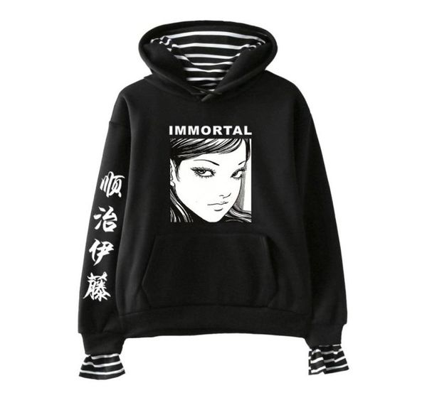 horror comic junji ito hoodies women men fake two piece hooded sweatshirt harajuku streetwear hip hop pullover hooded jacket8881832, Black
horror comic junji ito hoodies women men fake two piece hooded sweatshirt harajuku streetwear hip hop pullover hooded jacket8881832, Black